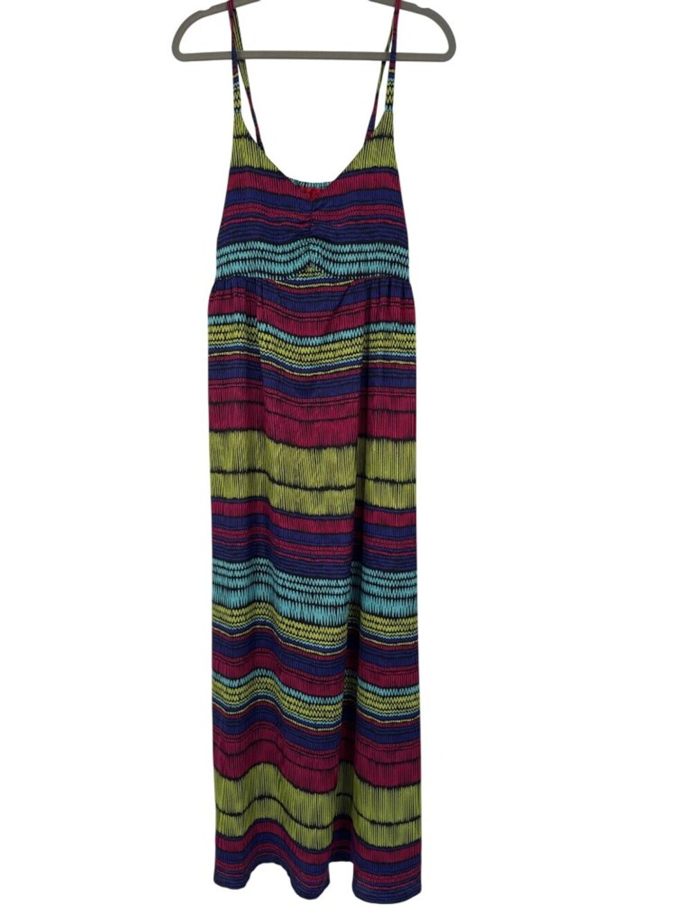 Belle Gray By Lisa Rinna Sleeveless Maxi Dress  Zigzag Pattern size 16